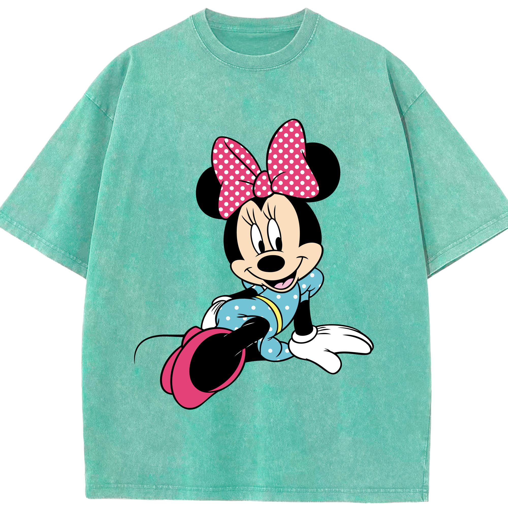 （画像用） ミッキーマウス Mickey Mouse 綿100% ヴィンテージ風 半袖Tシャツ（フロントプリント）